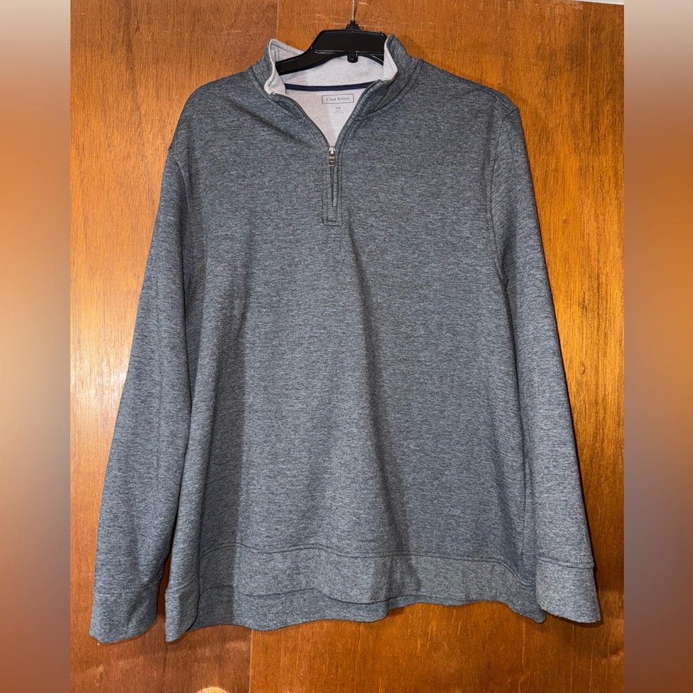 🐠 Club Room Men's Charcoal Zip-Up Sweater